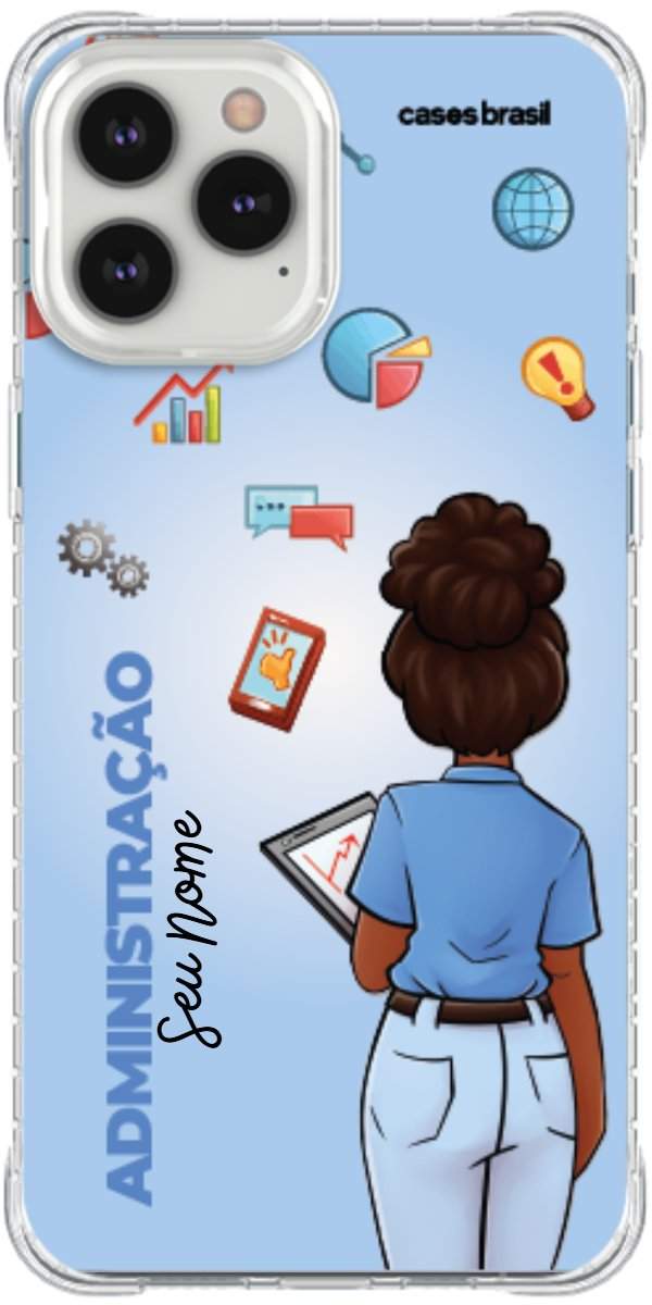 Capinha para celular Administração - Boneca Profissão Com Fundo