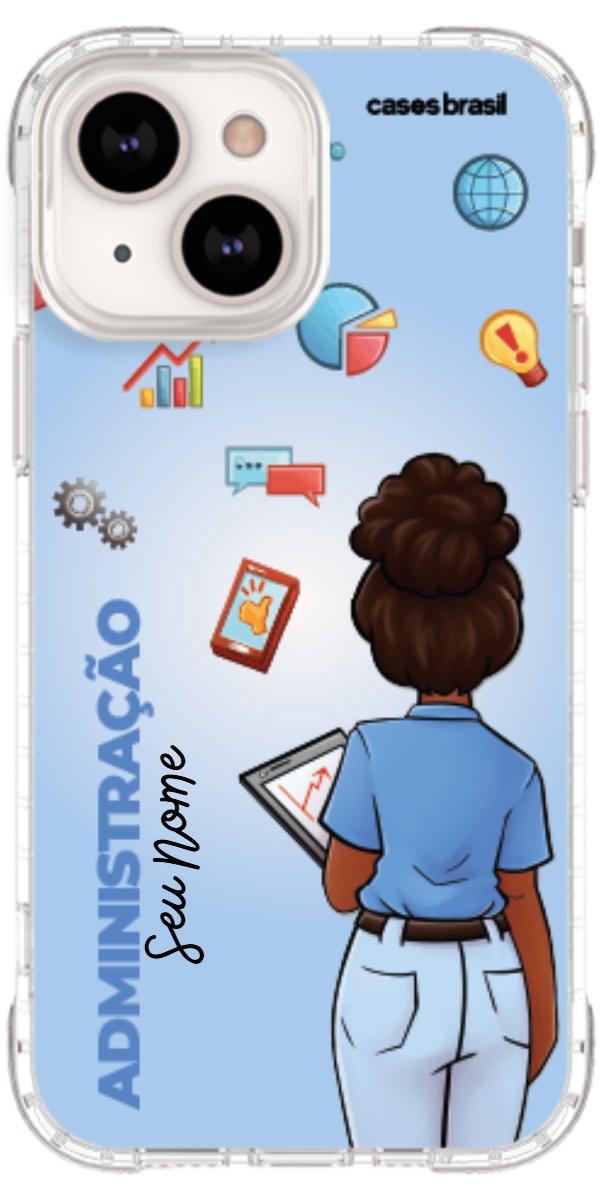 Capinha para celular Administração - Boneca Profissão Com Fundo
