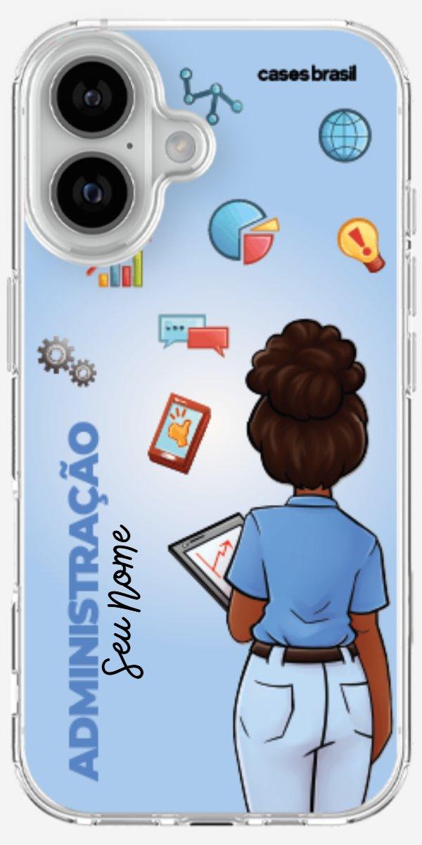 Capinha para celular Administração - Boneca Profissão Com Fundo