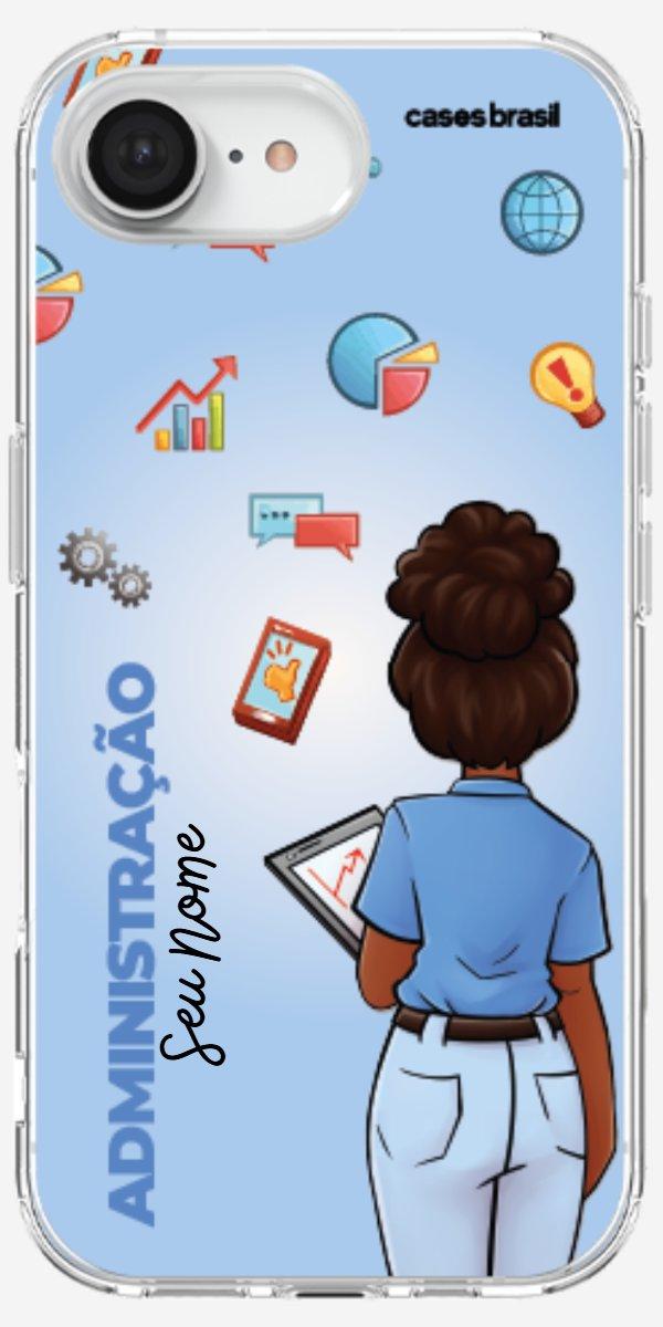 Capinha para celular Administração - Boneca Profissão Com Fundo