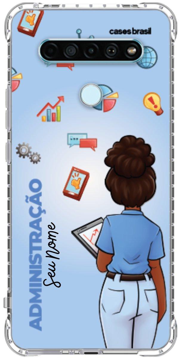 Capinha para celular Administração - Boneca Profissão Com Fundo