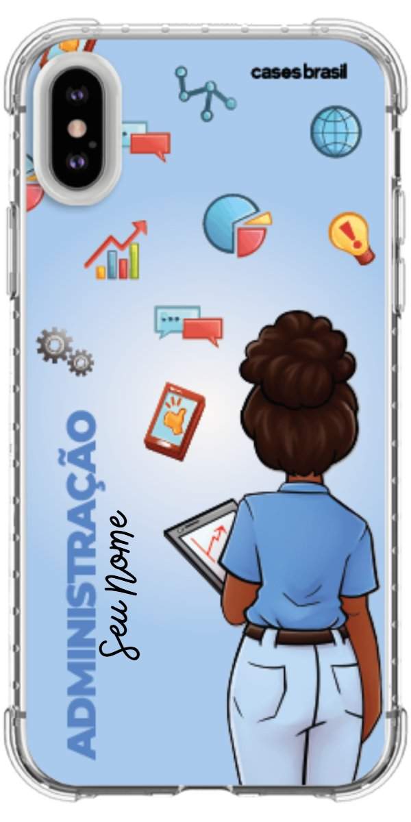 Capinha para celular Administração - Boneca Profissão Com Fundo