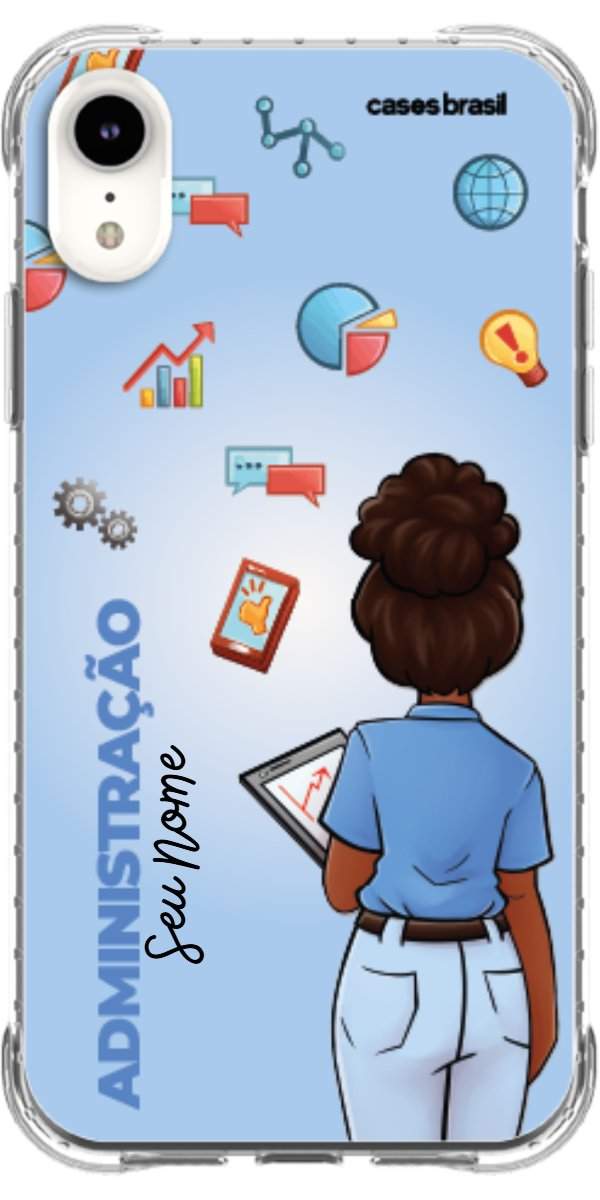Capinha para celular Administração - Boneca Profissão Com Fundo