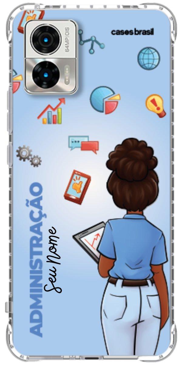 Capinha para celular Administração - Boneca Profissão Com Fundo