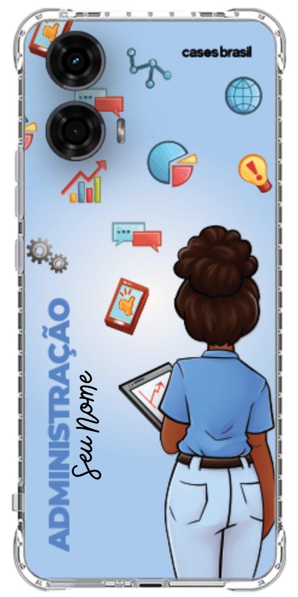 Capinha para celular Administração - Boneca Profissão Com Fundo