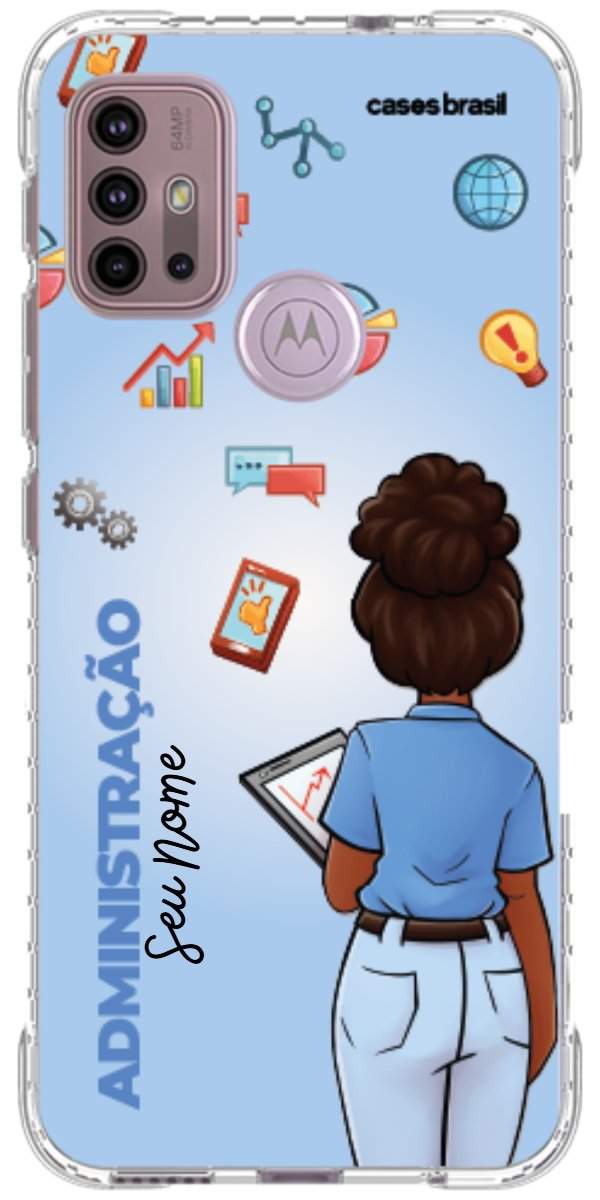 Capinha para celular Administração - Boneca Profissão Com Fundo