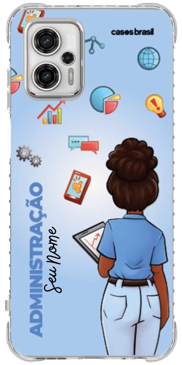 Capinha para celular Administração - Boneca Profissão Com Fundo