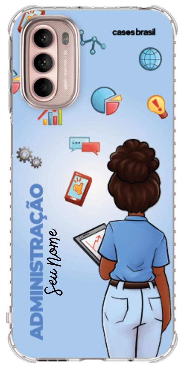 Capinha para celular Administração - Boneca Profissão Com Fundo