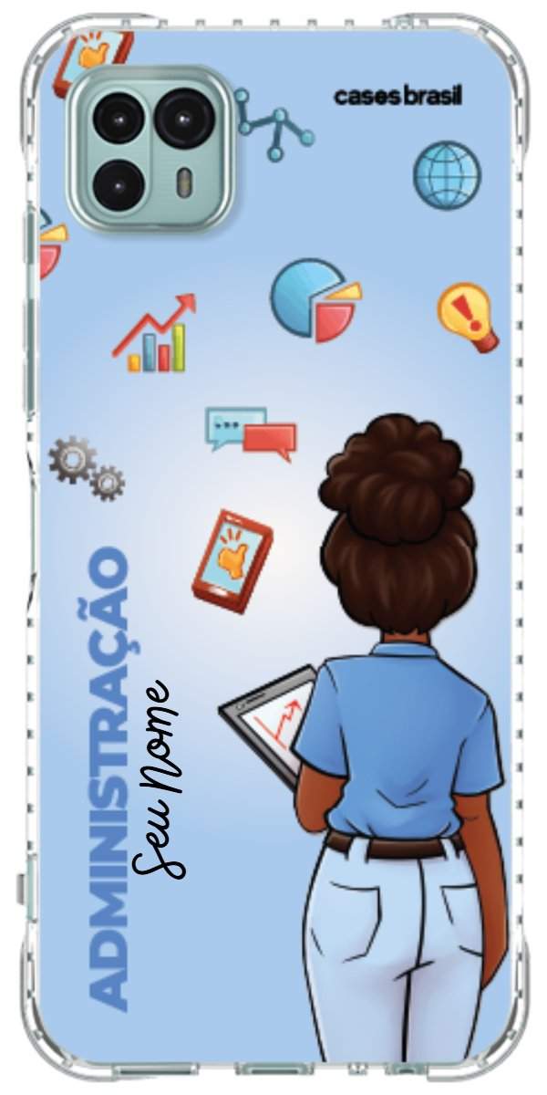 Capinha para celular Administração - Boneca Profissão Com Fundo
