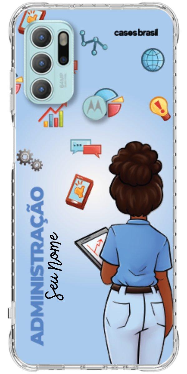 Capinha para celular Administração - Boneca Profissão Com Fundo