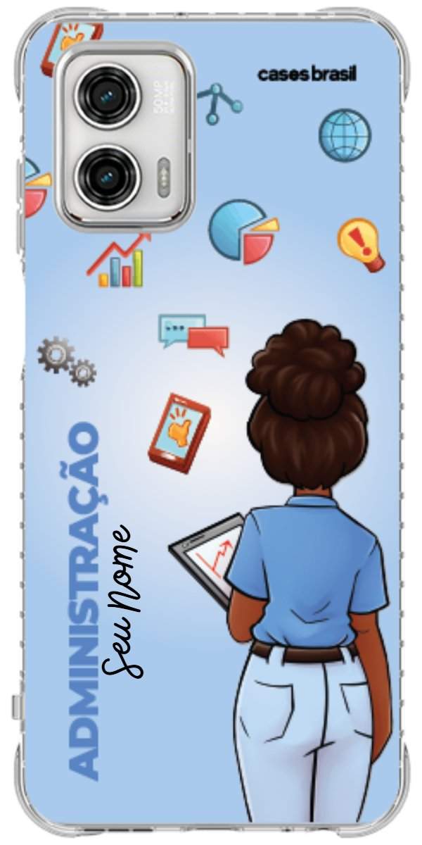 Capinha para celular Administração - Boneca Profissão Com Fundo