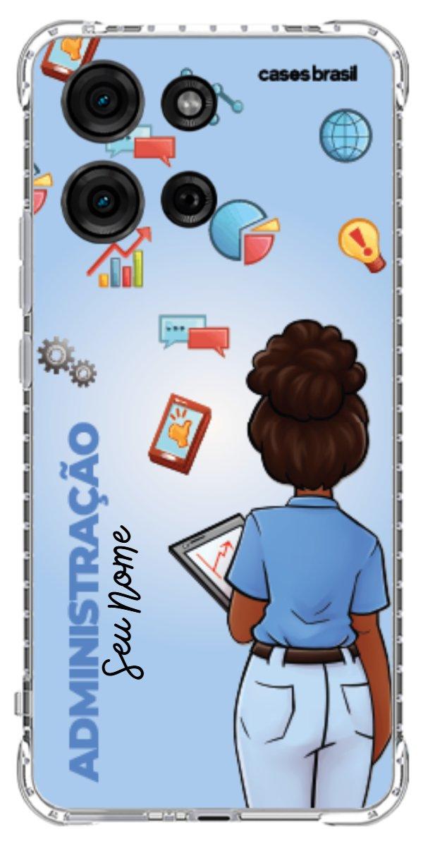 Capinha para celular Administração - Boneca Profissão Com Fundo