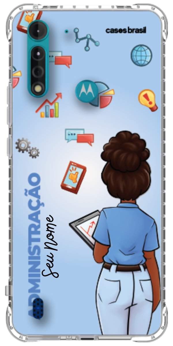 Capinha para celular Administração - Boneca Profissão Com Fundo