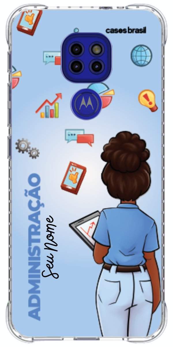 Capinha para celular Administração - Boneca Profissão Com Fundo