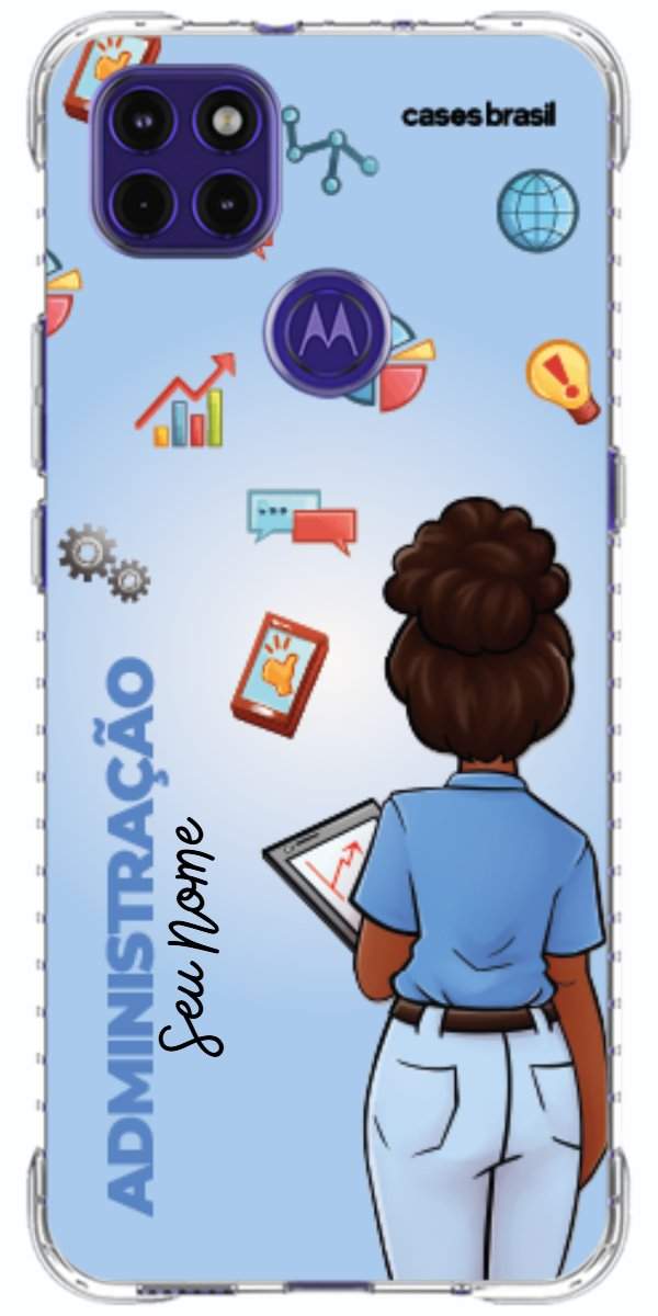Capinha para celular Administração - Boneca Profissão Com Fundo