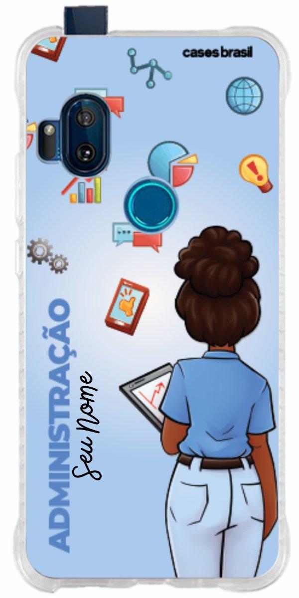 Capinha para celular Administração - Boneca Profissão Com Fundo