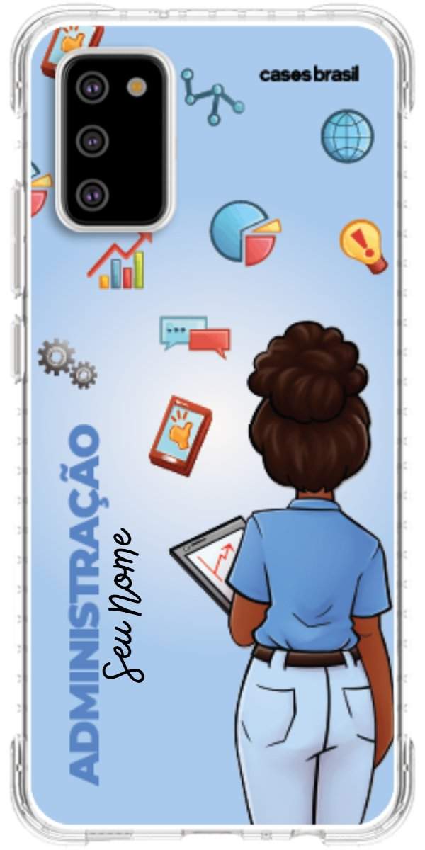 Capinha para celular Administração - Boneca Profissão Com Fundo