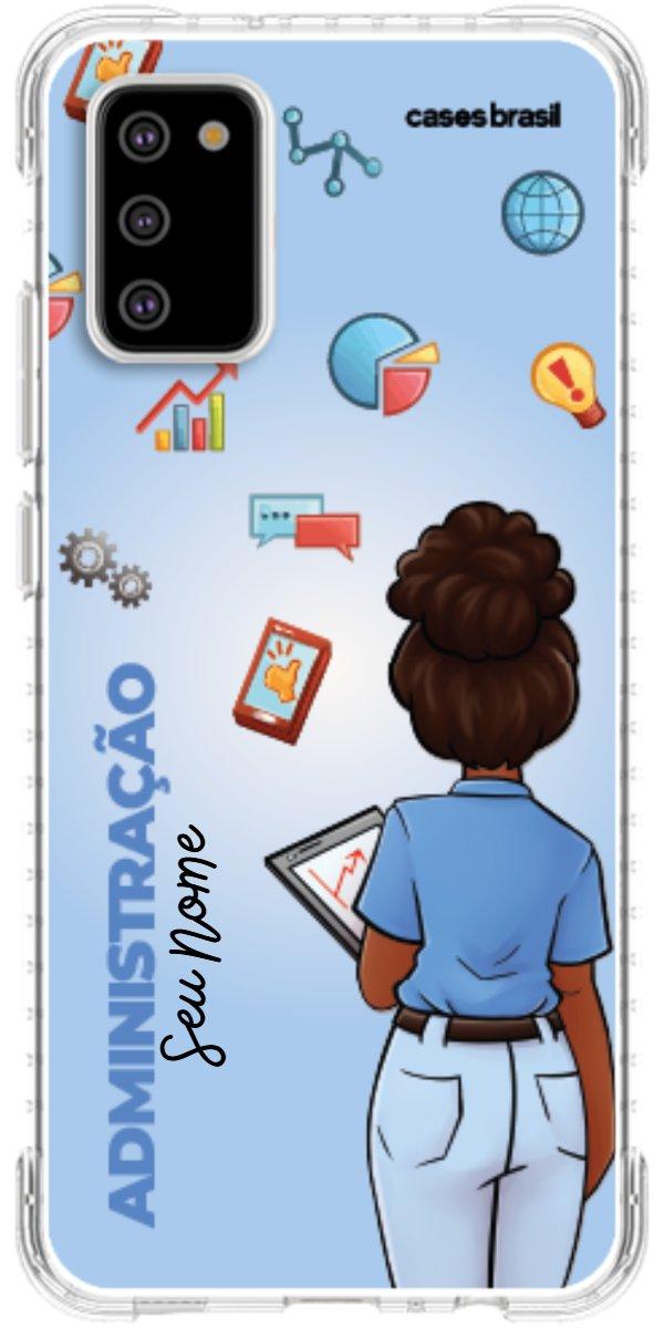 Capinha para celular Administração - Boneca Profissão Com Fundo