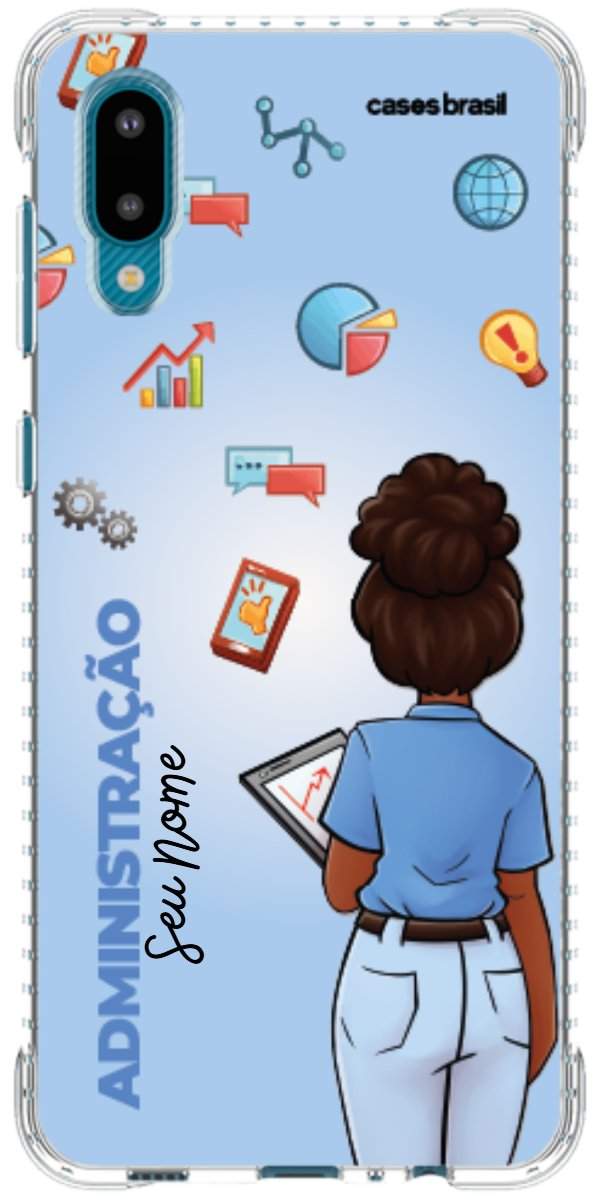 Capinha para celular Administração - Boneca Profissão Com Fundo