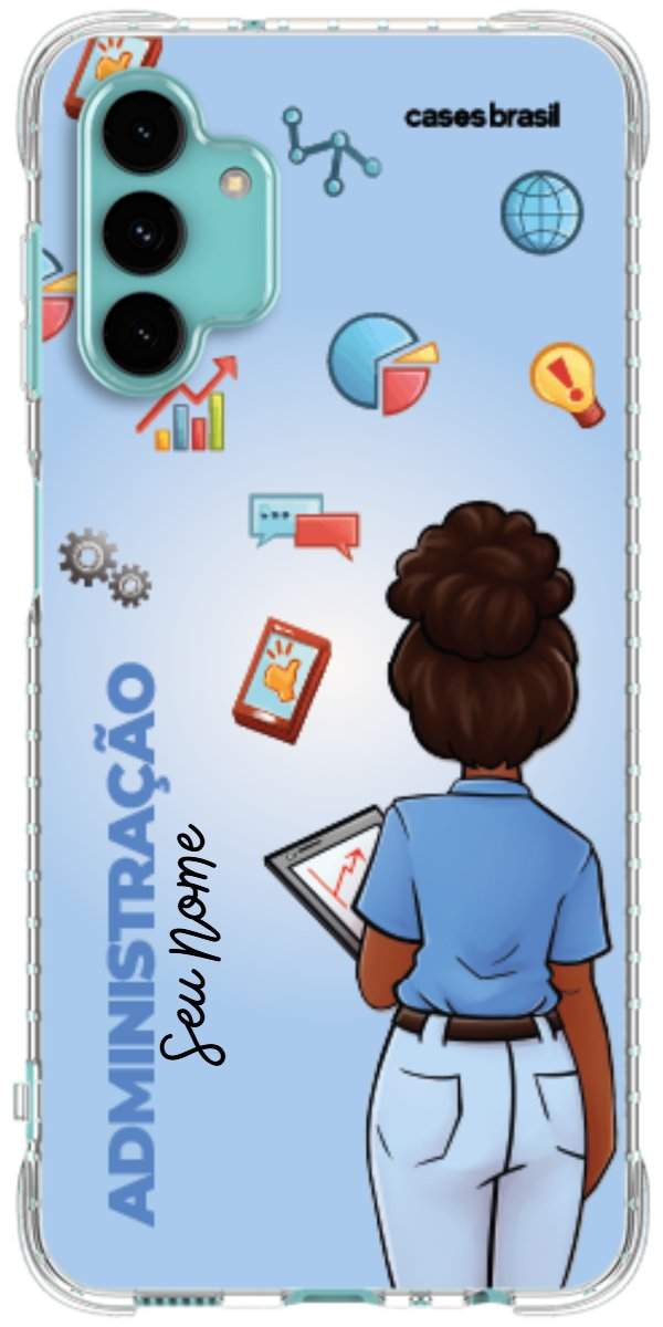 Capinha para celular Administração - Boneca Profissão Com Fundo