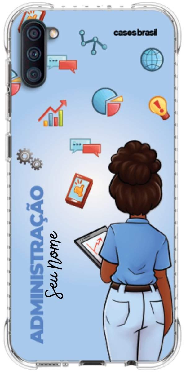 Capinha para celular Administração - Boneca Profissão Com Fundo