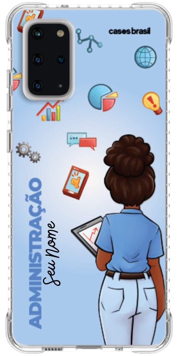 Capinha para celular Administração - Boneca Profissão Com Fundo