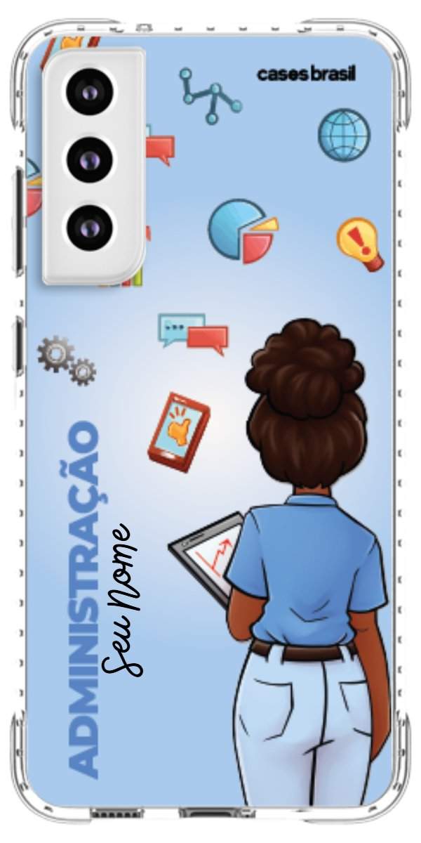 Capinha para celular Administração - Boneca Profissão Com Fundo
