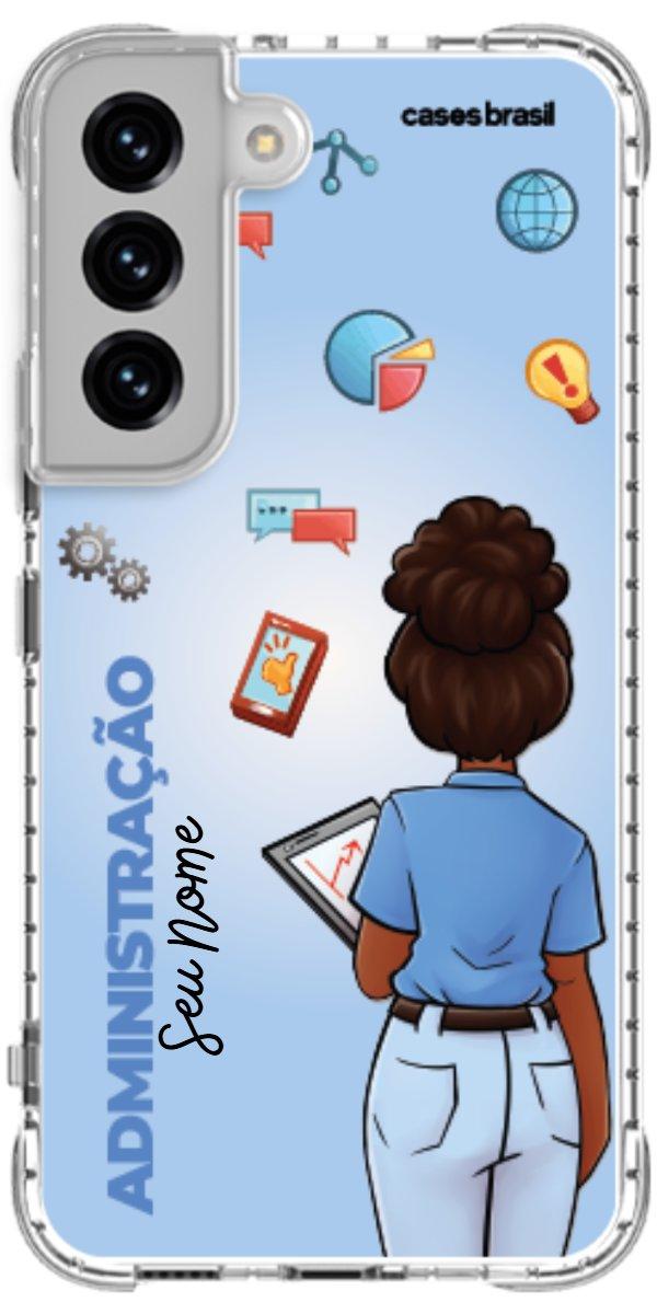 Capinha para celular Administração - Boneca Profissão Com Fundo