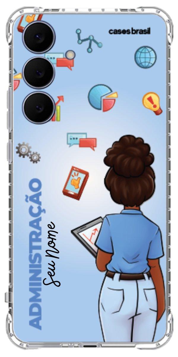 Capinha para celular Administração - Boneca Profissão Com Fundo