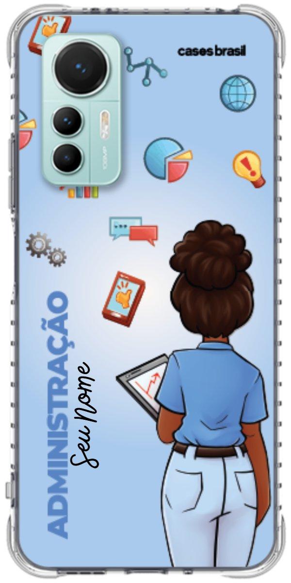 Capinha para celular Administração - Boneca Profissão Com Fundo