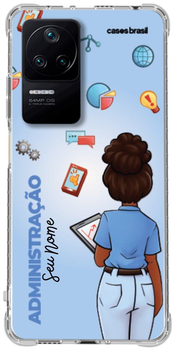 Capinha para celular Administração - Boneca Profissão Com Fundo