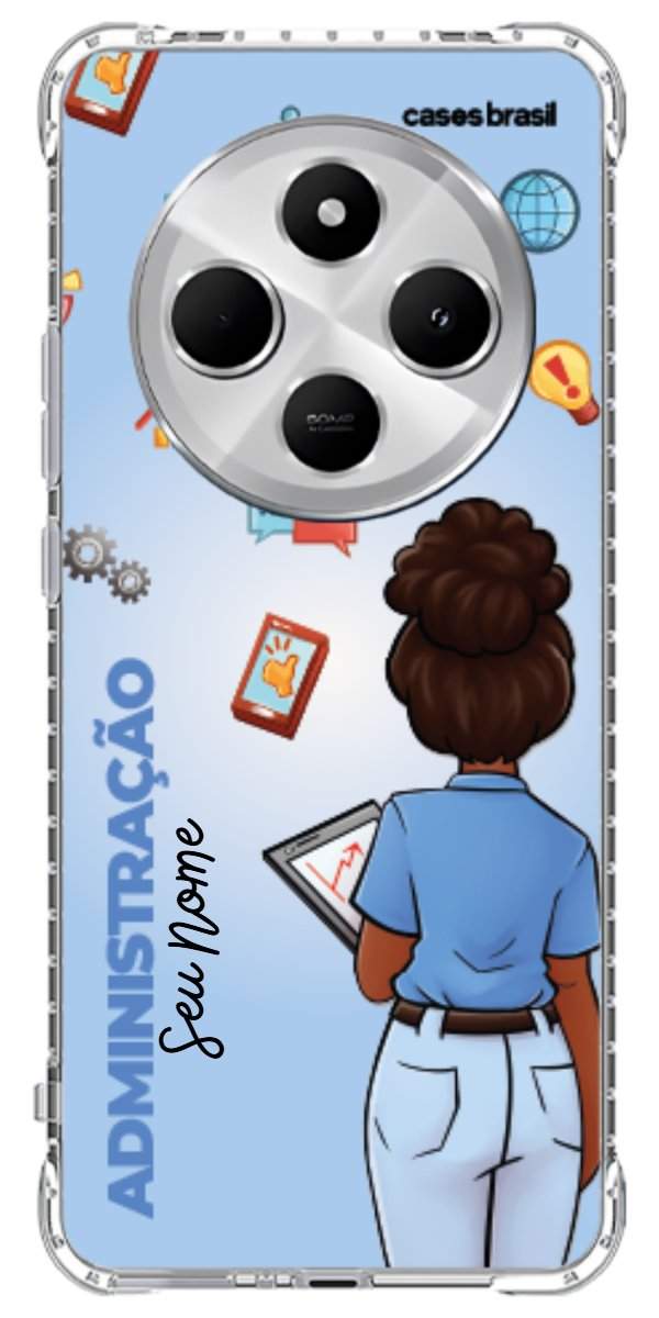 Capinha para celular Administração - Boneca Profissão Com Fundo