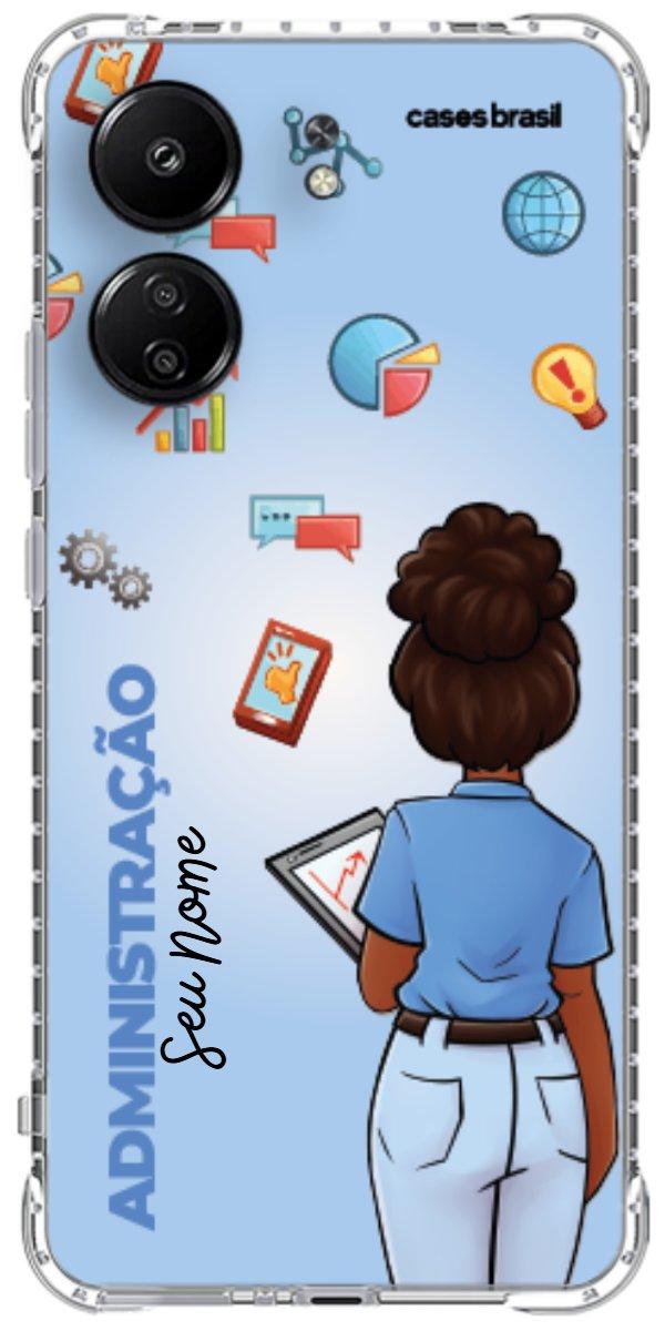 Capinha para celular Administração - Boneca Profissão Com Fundo