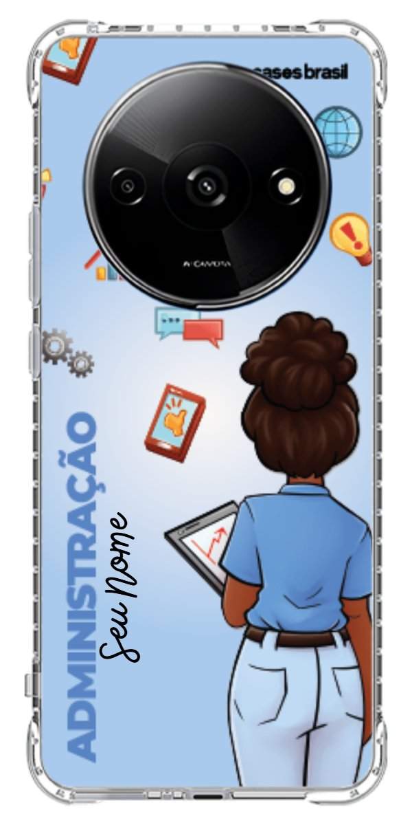 Capinha para celular Administração - Boneca Profissão Com Fundo