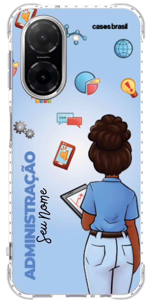 Capinha para celular Administração - Boneca Profissão Com Fundo