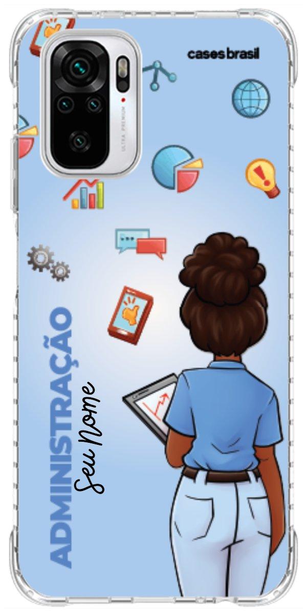 Capinha para celular Administração - Boneca Profissão Com Fundo
