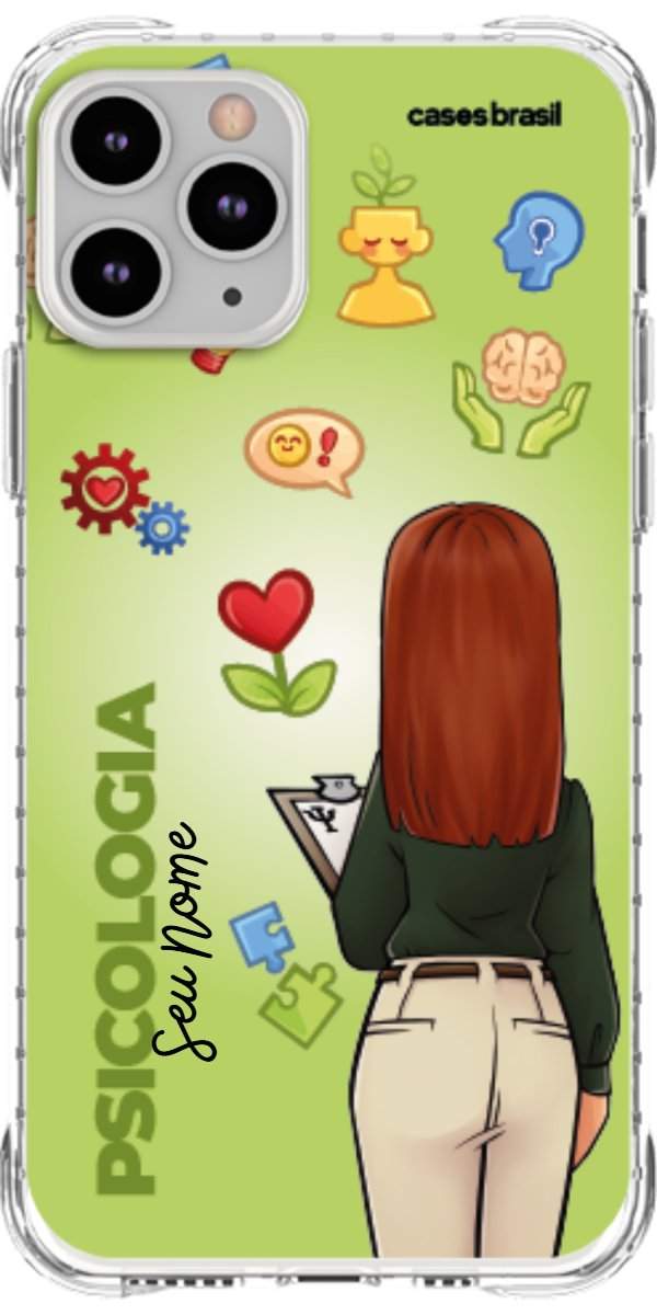Capinha para celular Psicologia - Boneca Profissão Com Fundo