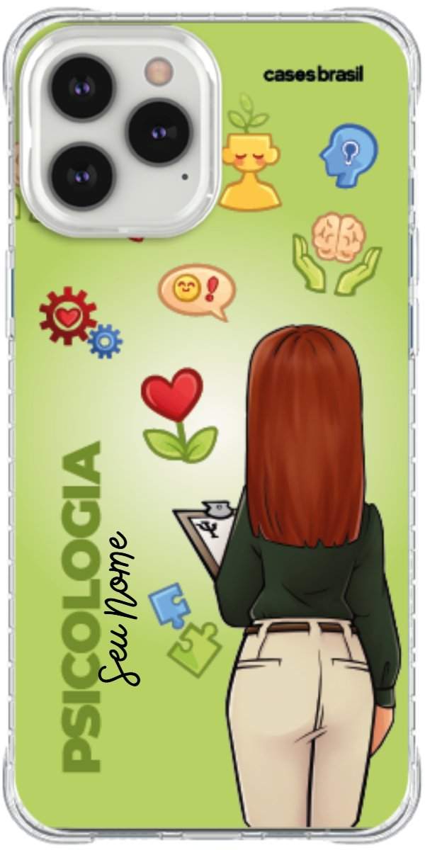 Capinha para celular Psicologia - Boneca Profissão Com Fundo