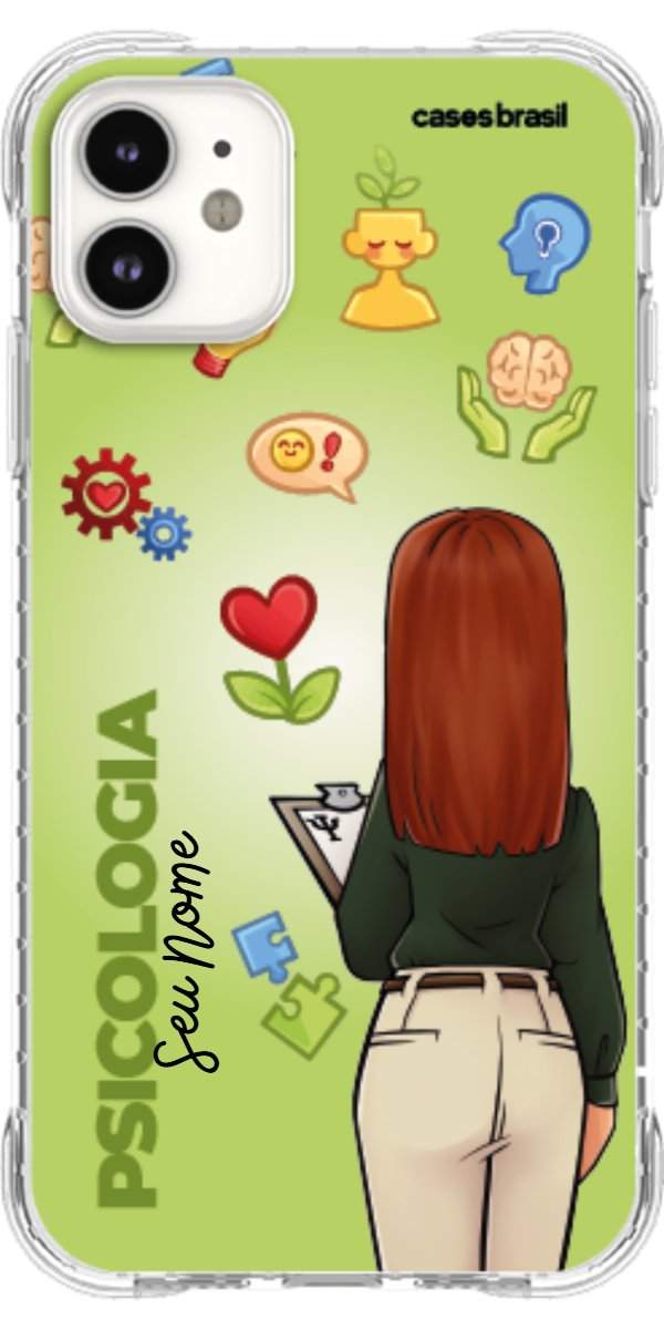 Capinha para celular Psicologia - Boneca Profissão Com Fundo