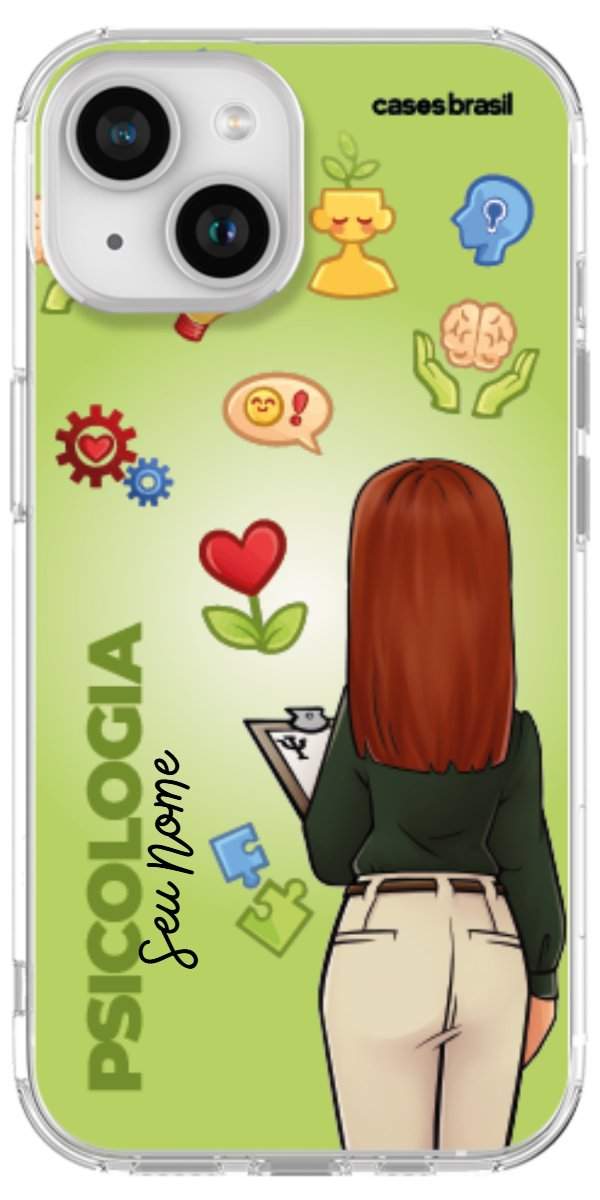 Capinha para celular Psicologia - Boneca Profissão Com Fundo