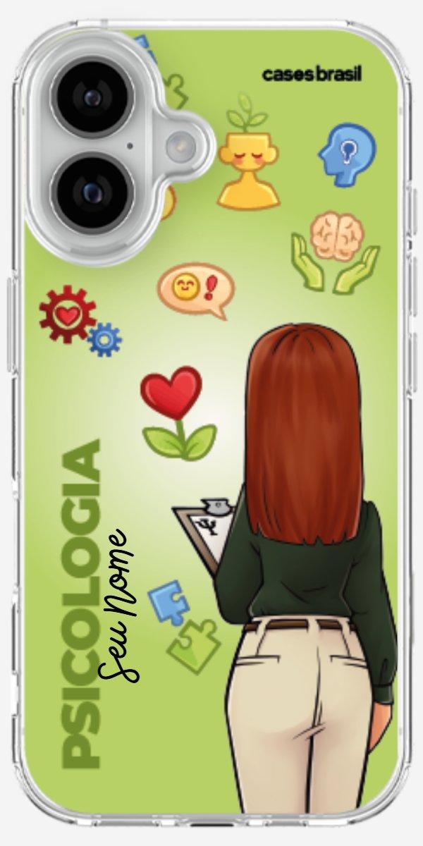 Capinha para celular Psicologia - Boneca Profissão Com Fundo