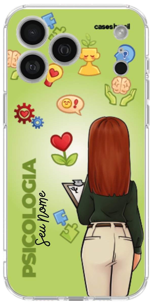 Capinha para celular Psicologia - Boneca Profissão Com Fundo