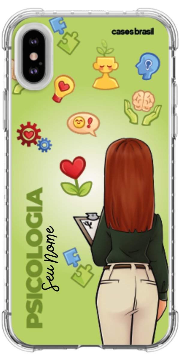 Capinha para celular Psicologia - Boneca Profissão Com Fundo