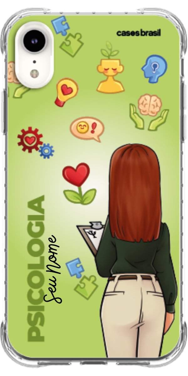Capinha para celular Psicologia - Boneca Profissão Com Fundo