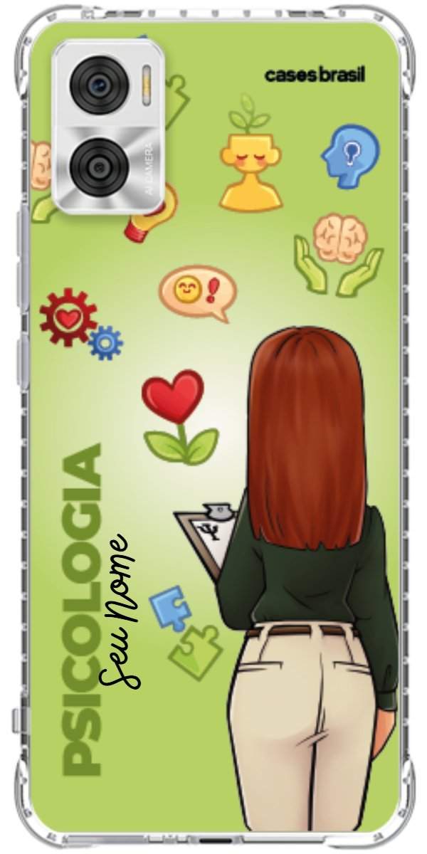Capinha para celular Psicologia - Boneca Profissão Com Fundo