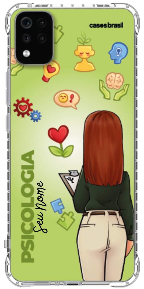 Capinha para celular Psicologia - Boneca Profissão Com Fundo
