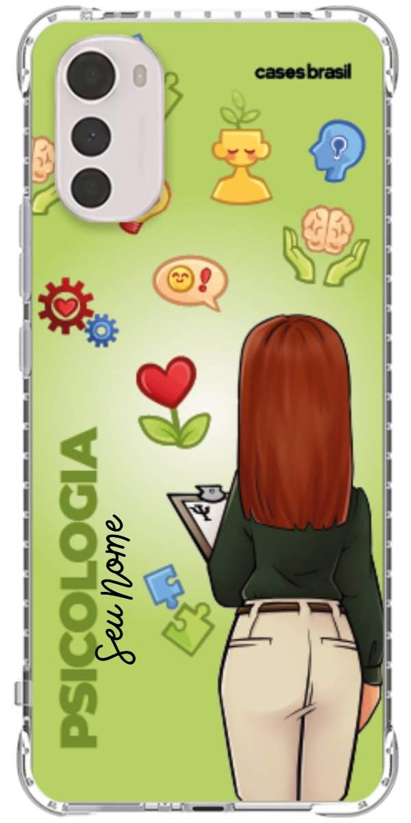 Capinha para celular Psicologia - Boneca Profissão Com Fundo