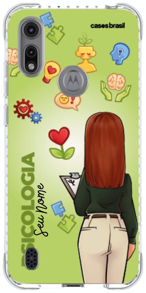 Capinha para celular Psicologia - Boneca Profissão Com Fundo