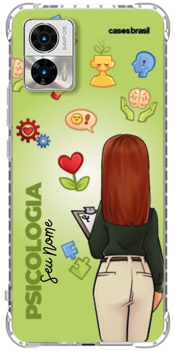 Capinha para celular Psicologia - Boneca Profissão Com Fundo