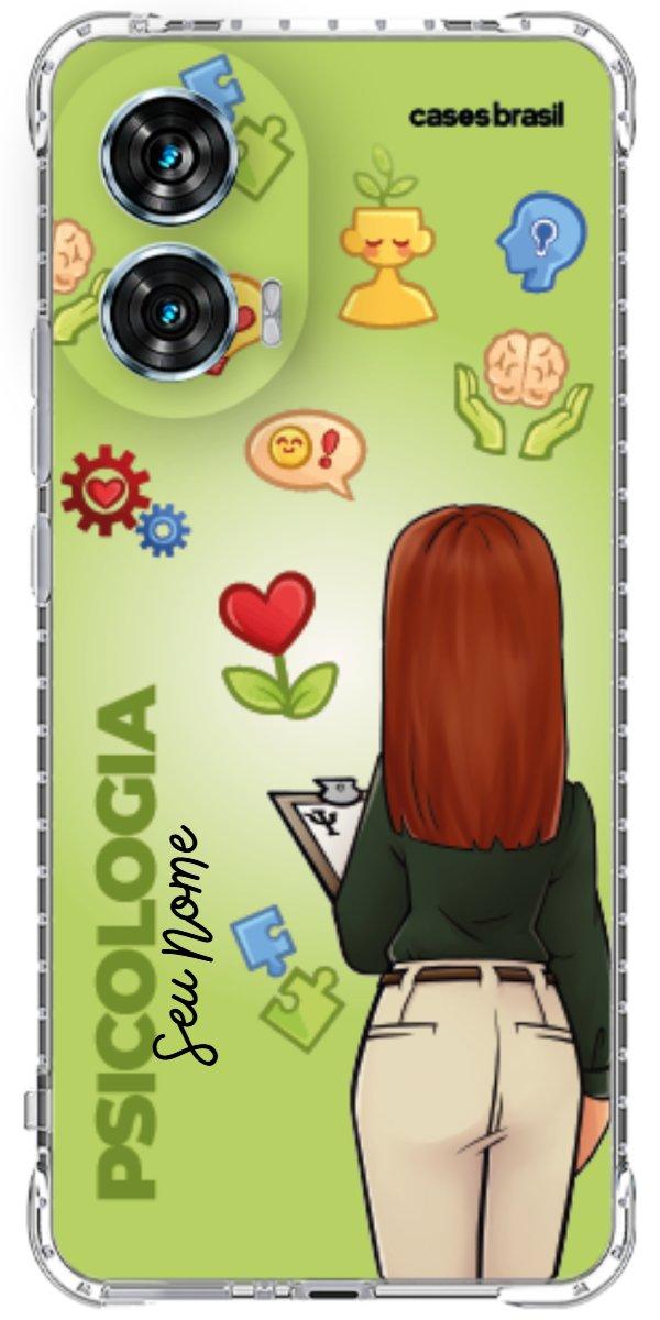 Capinha para celular Psicologia - Boneca Profissão Com Fundo